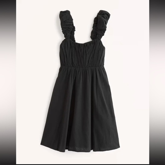 Abercrombie Baby Doll Puff Strap Dress - Picture 1 of 1